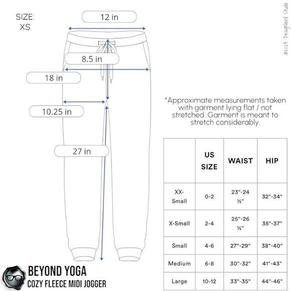 BEYOND YOGA COZY FLEECE LOUNGE AROUND MIDI JOGGER IN BLACK SUPER SOFT MODAL - Picture 9 of 11